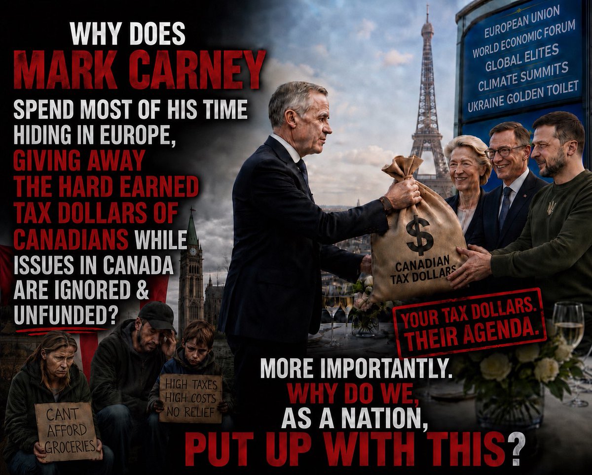 DebaieSteve's tweet photo. @Nana00018487212 @cbcwatcher @MarkCarney @liberal_party Not to mention that Carney seems to think he was elected as Prime Minister of Ukraine. It seems like almost every week Carney announces the transfer of BILLIONS more of Canadians tax $ to Ukraine while chronic issues in Canada are ignored &amp; unfunded. Why do we put up with this?🤔 https://t.co/v5KJDSzGDb
