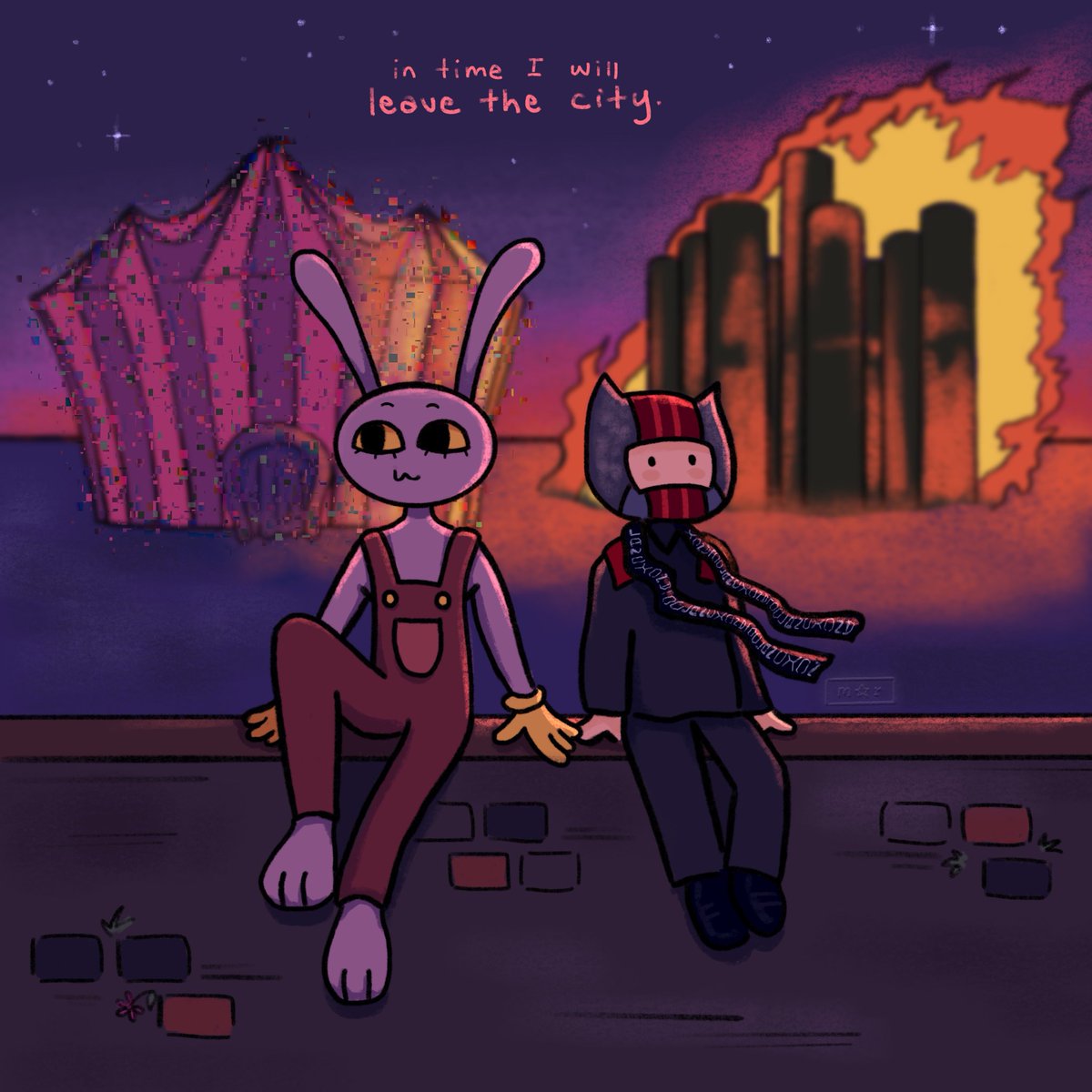 marwestindigo's tweet photo. btw i made this clancy x jax drawing today and i absolutely dislike it but still #cliqueart #tadc https://t.co/Gi42HId96g