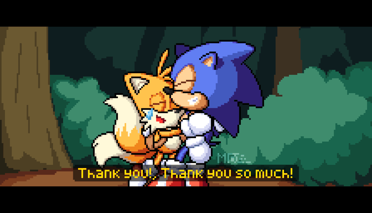 Fadastudio25's tweet photo. Tears of Joy 💛.
.
Inspired from Sonic and Tails: Brotherhood series by The Brotherhood Team 🔥.
.
#pixelart #sonic #tails #brotherhood https://t.co/BUbFPXXQ3o