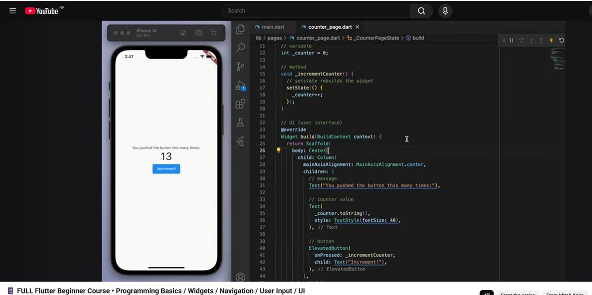 Shristidha's tweet photo. #LSPPDay41
Today, I revised Flutter fundamentals and learned the difference between StatelessWidget and StatefulWidget.
@lftechnology 
#60DaysOfLearning2026 #LearningWithLeapfrog https://t.co/yjyDLGTFx2