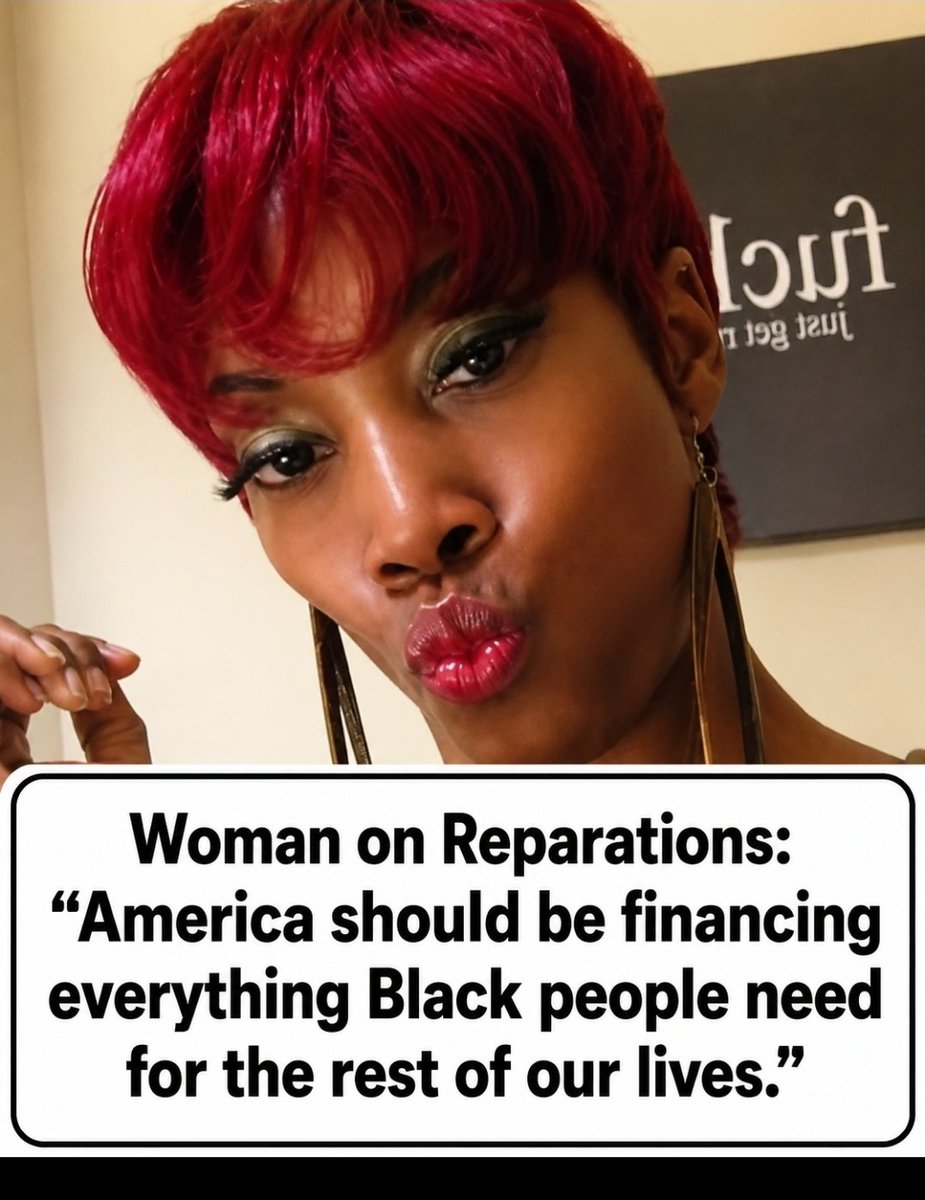 Jolie_Miller09's tweet photo. A woman's comments on reparations are sparking debate online. What's your take? https://t.co/n4QPlU9WZR