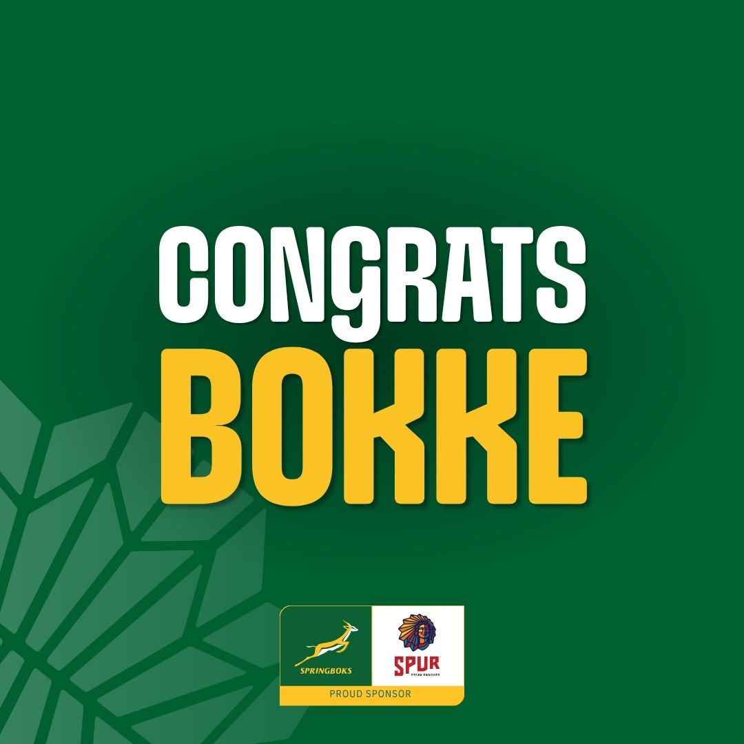 SpurRestaurant's tweet photo. The whistle has blown and the victory is officially ours! 🟢🟡 Days like today remind us why we love this beautiful game. 

Describe your current celebration mood using only GIFs in the replies! #SpurXSpringboks #BringingPeopleTogether https://t.co/WRYWjOQFBd