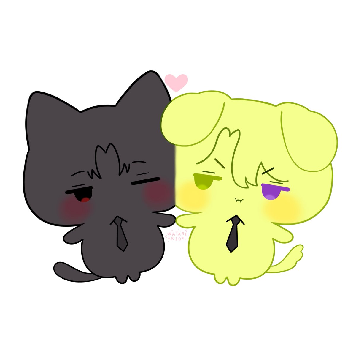 Kio_watari's tweet photo. Grumpy pup and his black cat boyfriend
#Sahsol #사헌소름 #헌름 #gsgw #EvenIfIFallIntoAGhostStory #괴담출근 https://t.co/oObG6ewDyy