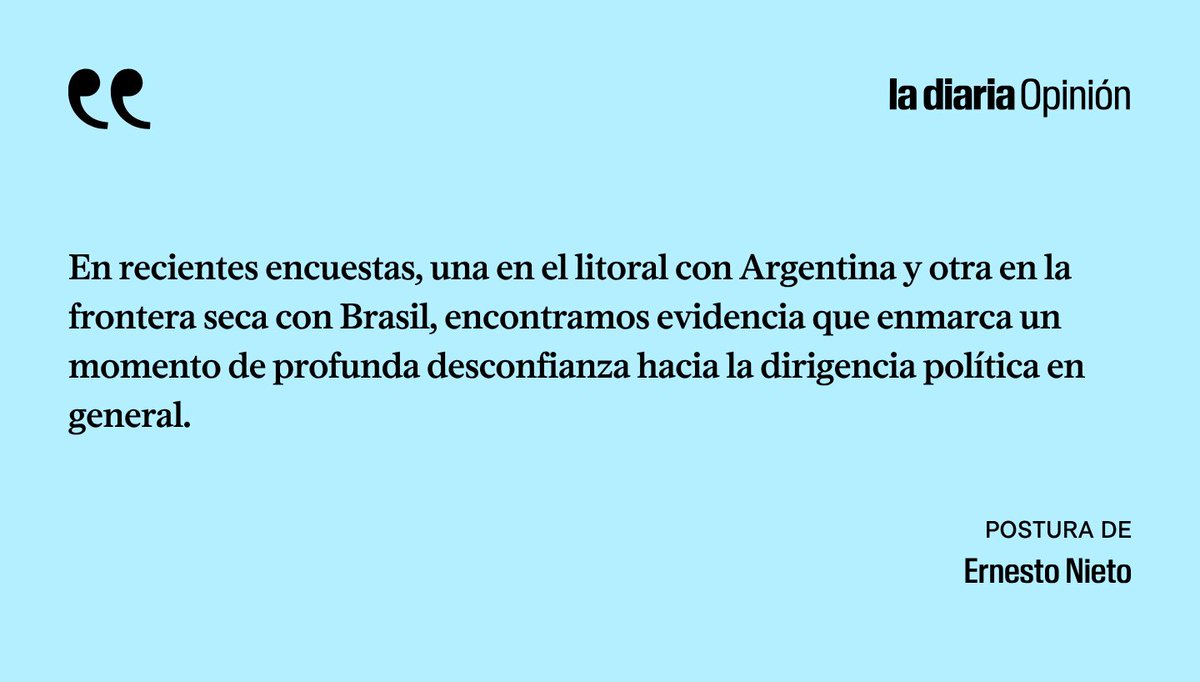 ladiaria's tweet photo. Ciudadanía y política: desconfiados. La #postura de Ernesto Nieto https://t.co/Vwb0OMYMjW https://t.co/MU2eB5yYKs