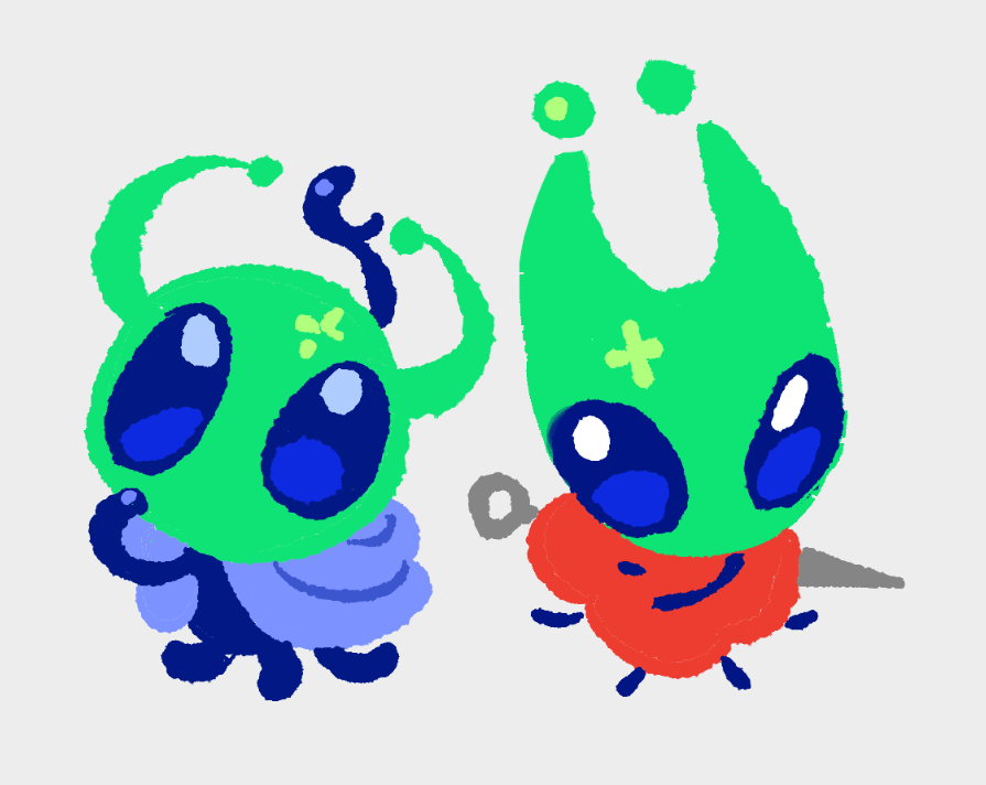 Coral_Polyp13's tweet photo. #hollowknight #silksong 想象一下,它们居然有血缘关系……!(一段废话) https://t.co/OBPu7G7AmH
