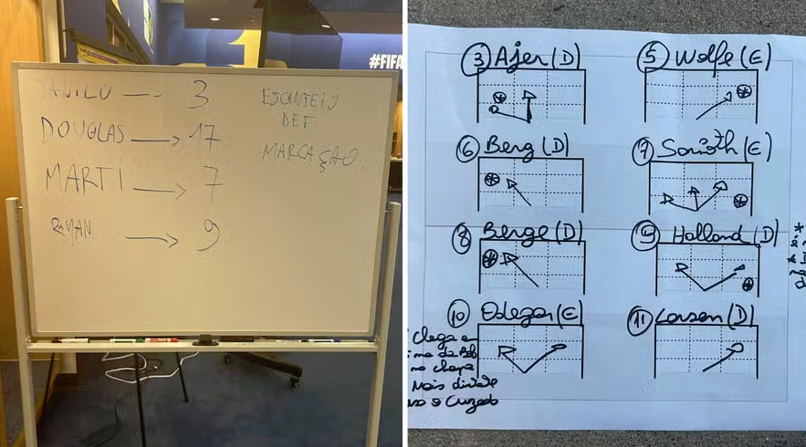 jornalextra's tweet photo. Pênaltis, cobranças de escanteio e Nyland: jornal alemão encontra instruções táticas de Ancelotti no vestiário após eliminação na Copa. https://t.co/b2eSqMysCi https://t.co/PnDrvD7YUp