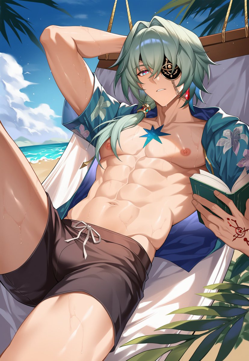 linekonaiart's tweet photo. Summer Time!! #9     
- Phainon, Mydei, Anaxa, Sunday  
#HonkaiStarRail #AIart️️️️️️️️️️️️️️️️️️️️️️️️️️️️️️️️️️️️️️️️️️️️️️️️️️️ https://t.co/K5vHslOnAe