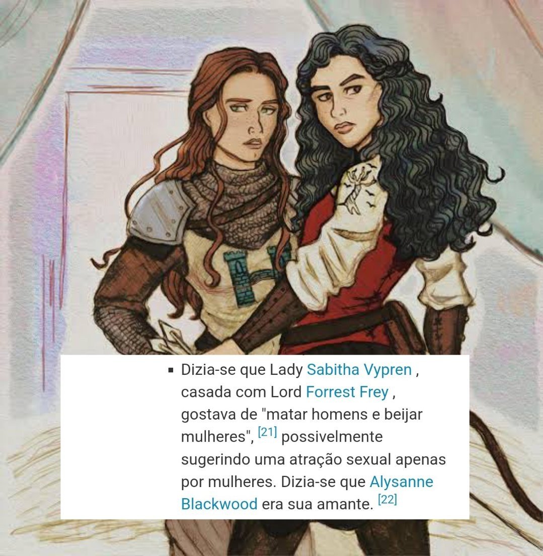asoiafss's tweet photo. talvez pq nós baratinhas do livro não somos obrigadas a engolir uma fanfic mal escrita q no MÁXIMO se aproveita de queerbait entre essas duas enquanto apagaram e continuam apagando personagens bissexuais/lésbicas q existem no cânone https://t.co/fGYDALrSTA