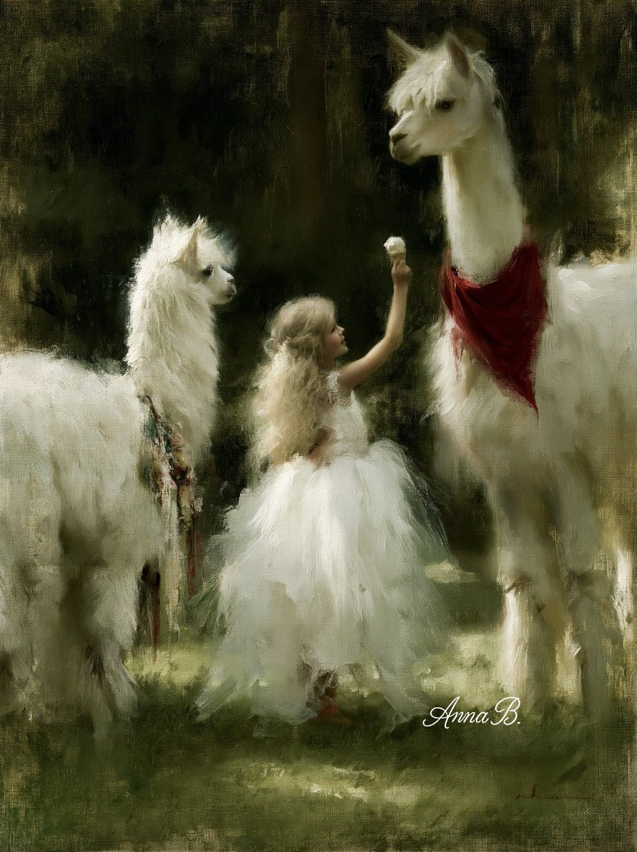 Aurora41155547's tweet photo. Sweet Alpaca Dream
#Art #SynthArt #OilPainting #Alpaca #Surrealism #AnnaBArt https://t.co/2DTgWKE3gu