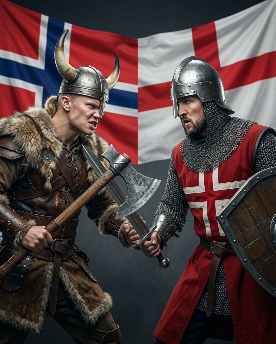 esports9ulc's tweet photo. 🚨Norway vs England 🔥 Quarterfinal Clash in the Heat of Miami!

Extreme conditions await as Norway and England battle it out at Miami Stadium for a place in the World Cup semifinals.⚽️

Who survives the furnace and advances?⚔️

#NorwayVsEngland #QuarterFinal #FIFAWorldCup2026 https://t.co/OEE26HwWYx