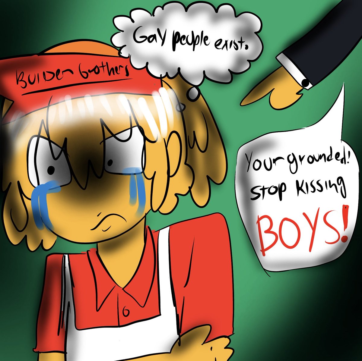 PVRG4TORY's tweet photo. Do you guys like my Elliot angst fanart I worked really hard on it #Elliotbuilder #workatapizzaplace https://t.co/AnsD2juzem