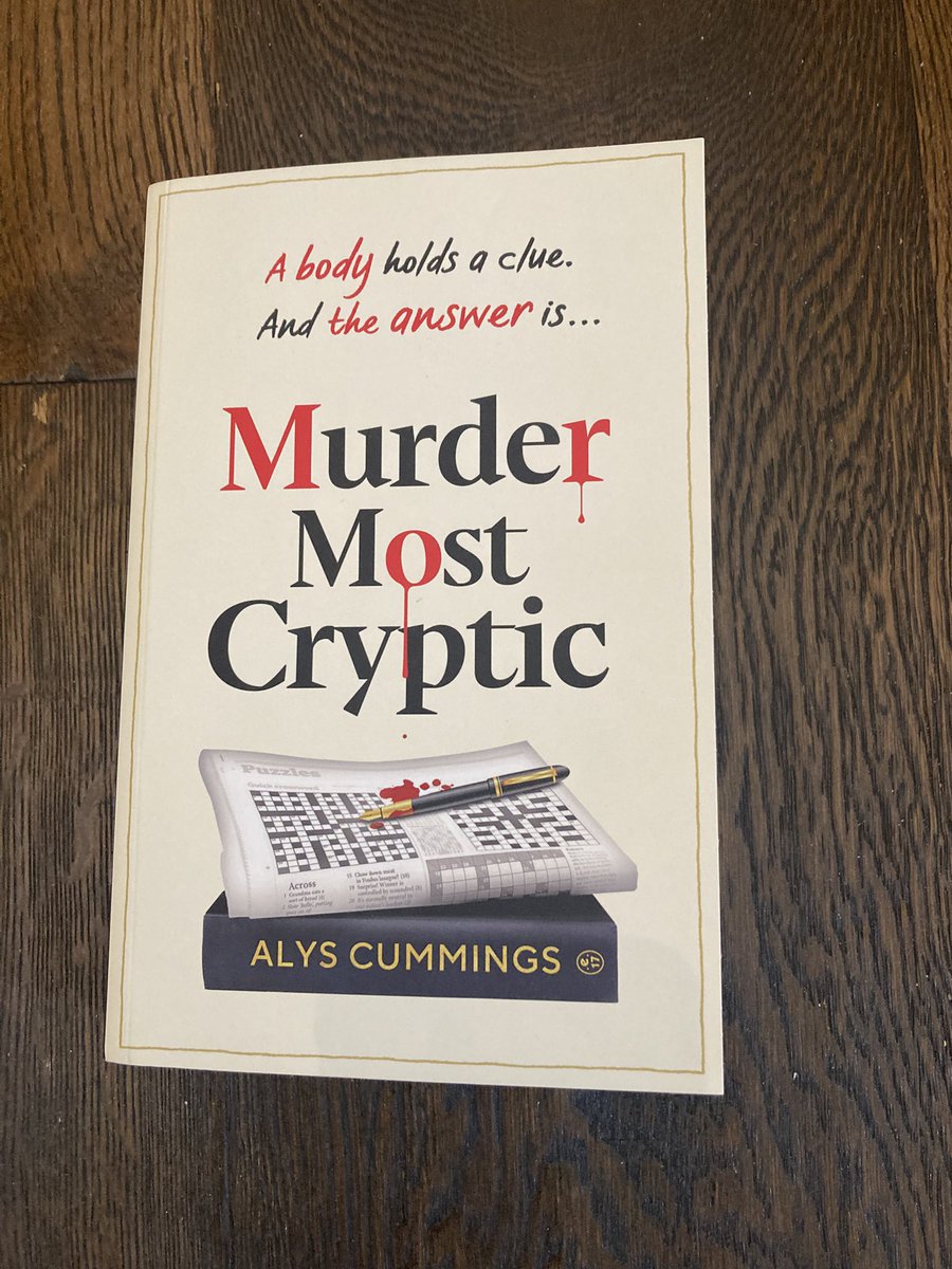 fionamsharp's tweet photo. Finished. Good crime debut. Thank you @MichaelJBooks @AlysEliza #MurderMostCryptic online review to follow https://t.co/5Sb4gCzhUq