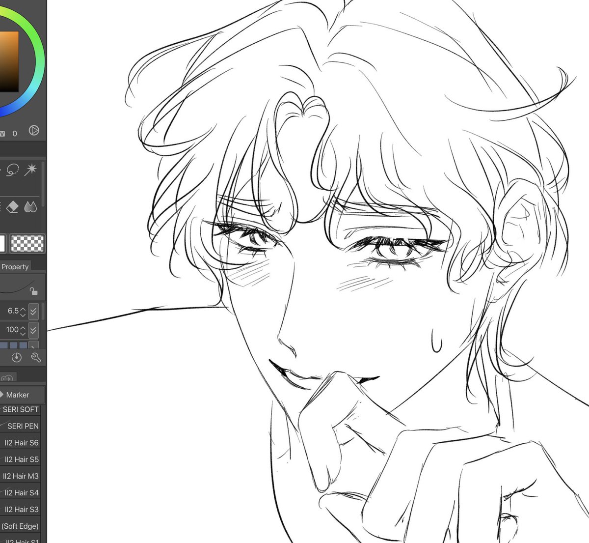 0_2wan's tweet photo. Cheonghyeon (not finishing this) https://t.co/YvhQtU1yND