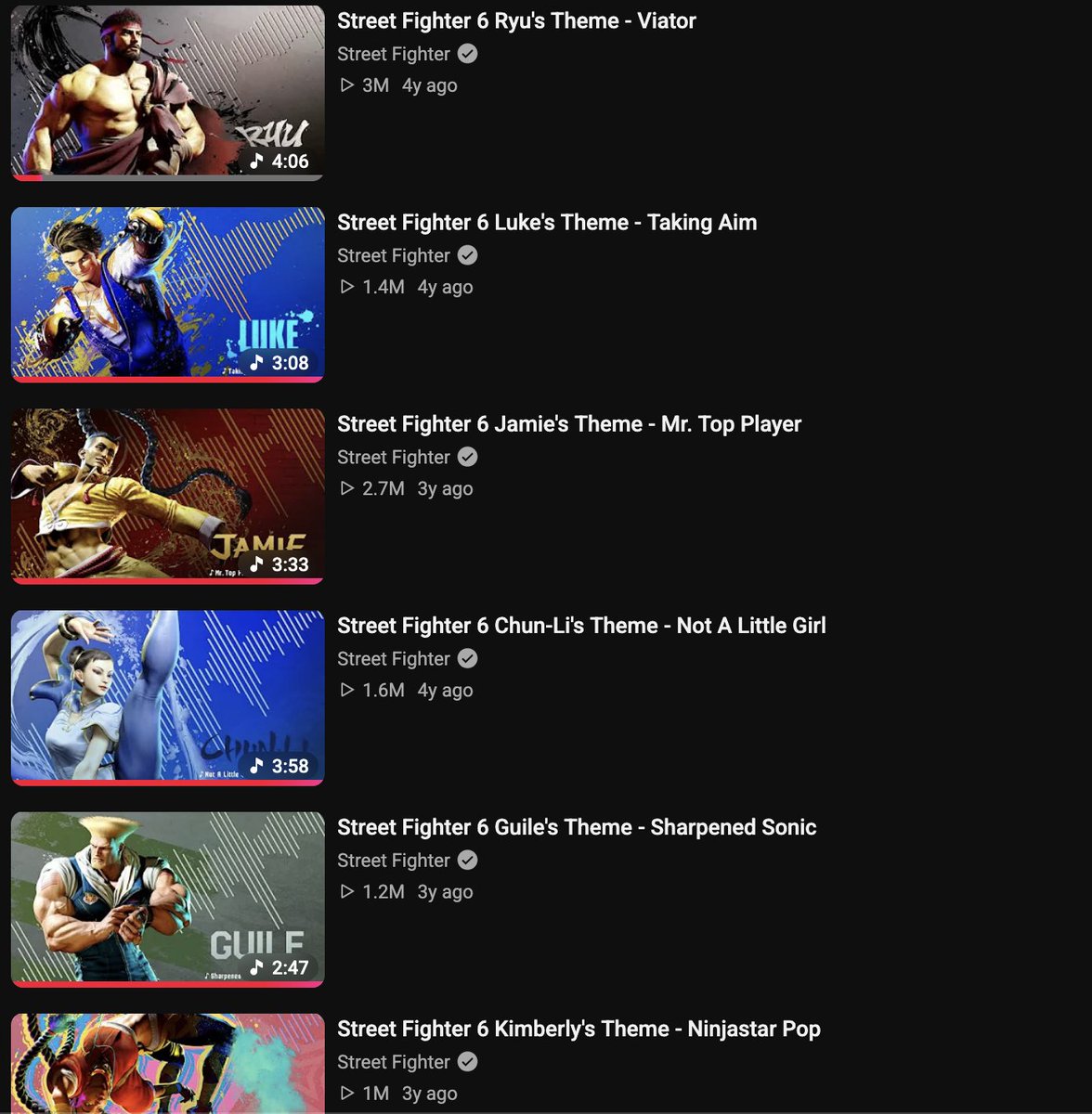 emezie's tweet photo. "Just because Japan likes the SF6 OST doesn't mean the rest of the world does!"

The English official uploads have more views than the Japanese official uploads.

Let me hold your hand while I say this...

The SF6 OST isn't as hated as you wish it were.

I'm sorry. https://t.co/w87BBE8q4R