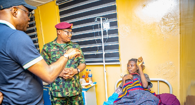 channelstv's tweet photo. Makinde Visits Rescued Victims Of Oriire Abduction

According to him, the rescued victims will remain under medical observation for the next 48 hours, after which an assessment will be conducted before their formal transfer from military authorities to the Oyo State Government for further management and rehabilitation.

https://t.co/J2jLTX1WEz