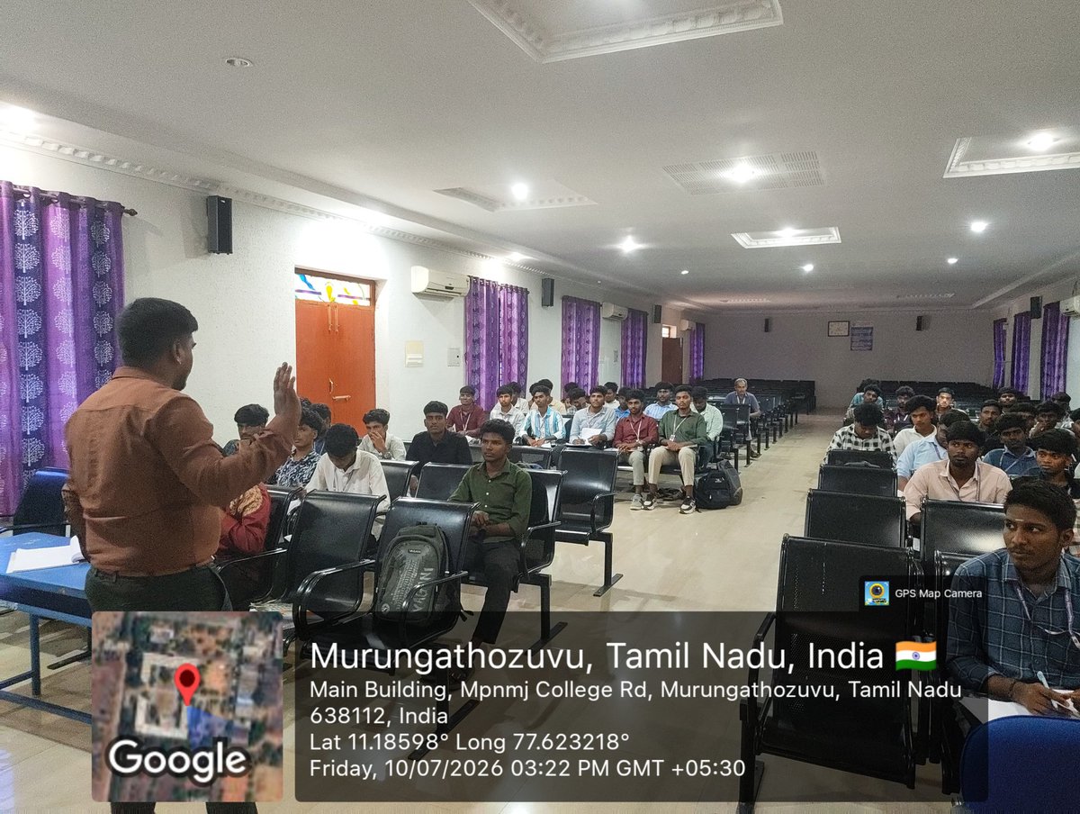 mpnmjec's tweet photo. 10.07.2026 MPNMJ Engineering College Name : poonkundran s
Subject: Direction and critical reasoning 
Department: mech eee 2nd year https://t.co/UFW1KaInSa