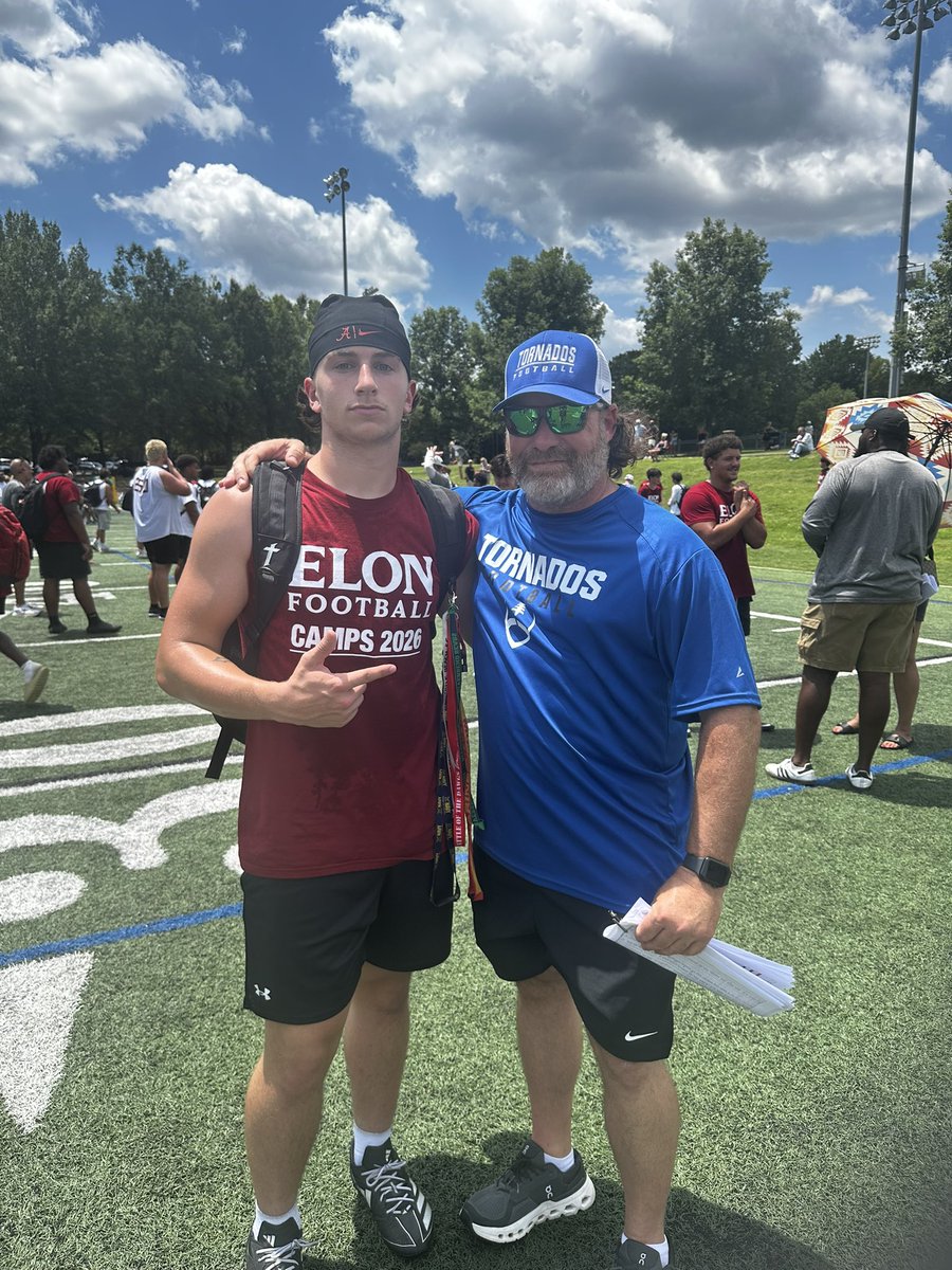 chrxswilliamson's tweet photo. Had an amazing time at @ElonFootball Today proved that you win some and lose some. Great conversations with @CVance43 and @BrevardF5  Greatful again to Coach Vance for the invite! 
‼️4.5 Shuttle‼️
#AGTG 
@RHSBears_FB @coachwebb804 @CoachJSharon @wft3coach @CoachPendleton1 https://t.co/09LGkcpL6i