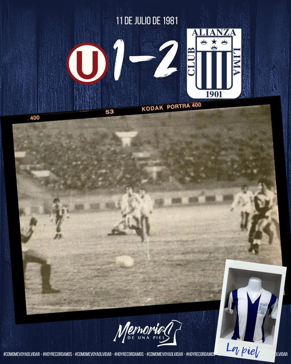 memorias_al's tweet photo. #ComoMeVoyAOlvidar🎶💭💙

⏪Hace 45 años (1981)
🆚universitario
✅Victoria 2-1
🏟️Estadio Nacional - Lima
🏆Torneo Descentralizado (Fecha 05)
⚽️José 'Caté' Carranza (x2) https://t.co/znPildl2tN
