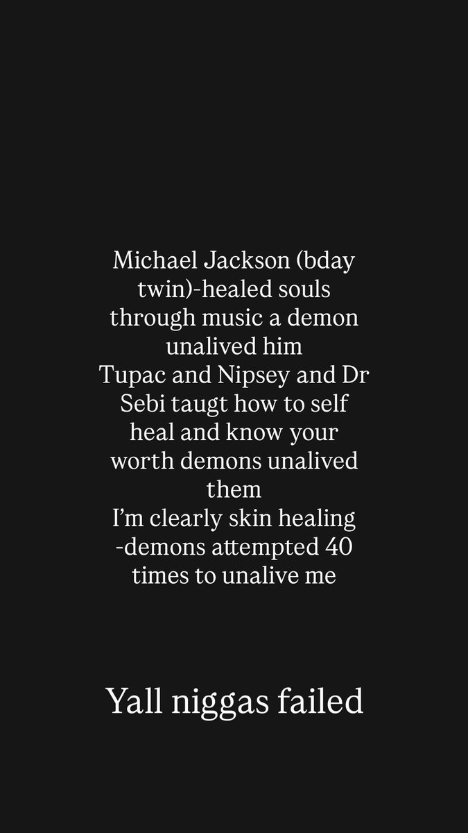 faceofgodmask's tweet photo. I said what I said yall demons destroy Gods gifts . Yall are so pathetic. Everyone that attempted to end me ended themselves and don’t even know it yet. But they’ll see. https://t.co/6BpGBroZJO