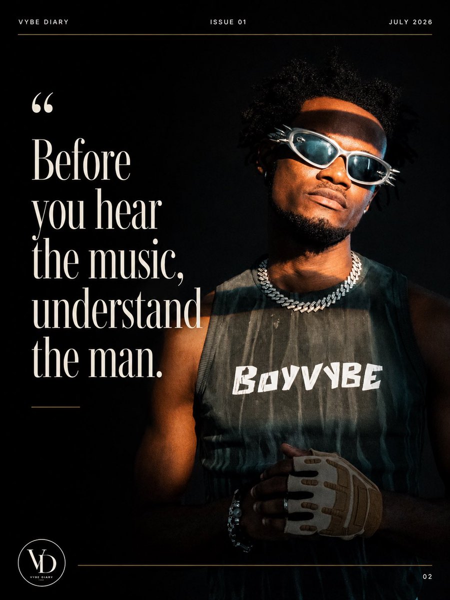 boyvybe's tweet photo. THE ART OF ARRIVAL
Some stories begin with a release date
This one began long before the music.

Before the artwork.
Before the campaign.
Before the rollout.

Long before VYBERATION became a title, it was an idea—shaped by quiet moments, difficult decisions and late nights. https://t.co/W8YE430Ixr