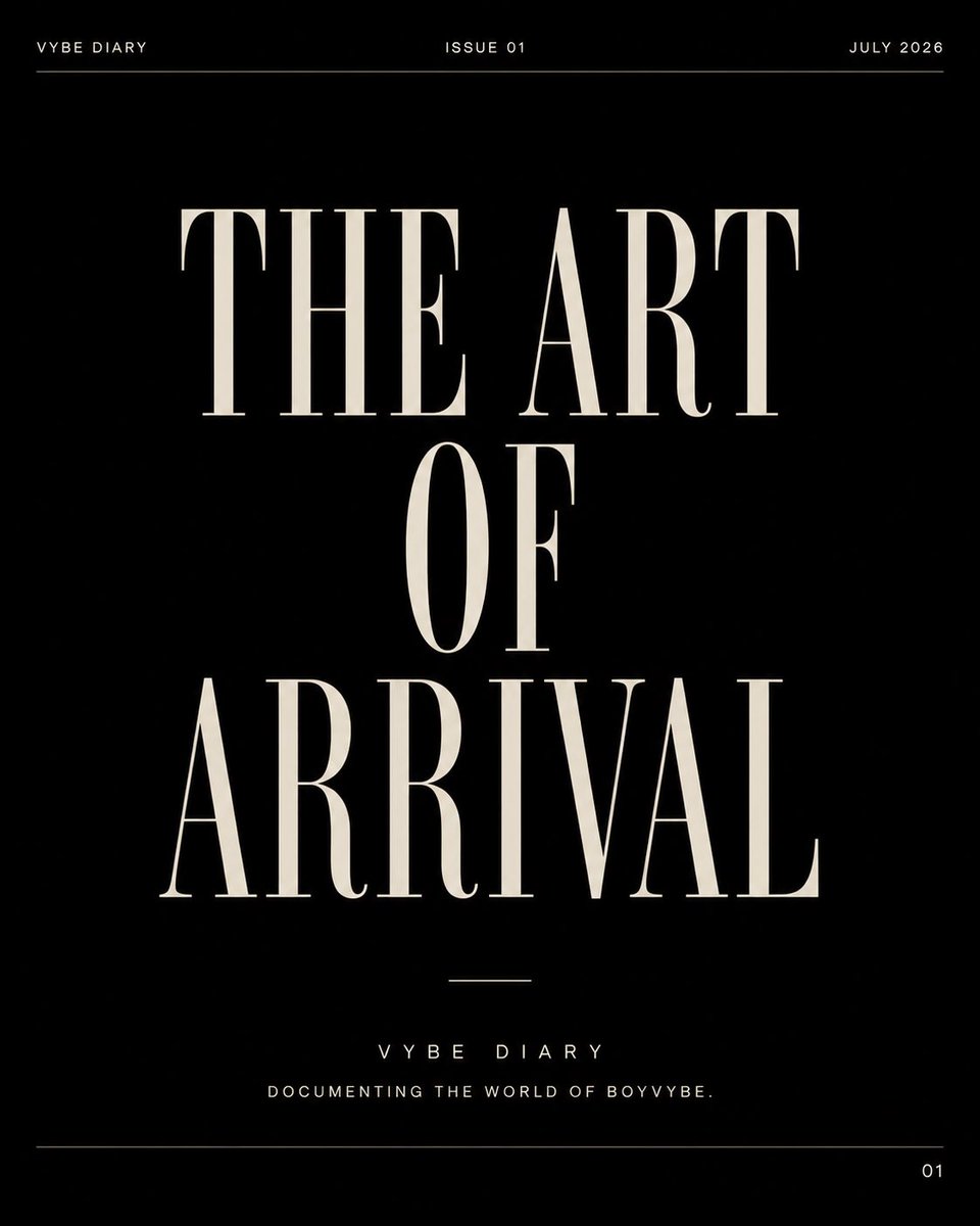boyvybe's tweet photo. THE ART OF ARRIVAL
Some stories begin with a release date
This one began long before the music.

Before the artwork.
Before the campaign.
Before the rollout.

Long before VYBERATION became a title, it was an idea—shaped by quiet moments, difficult decisions and late nights. https://t.co/W8YE430Ixr