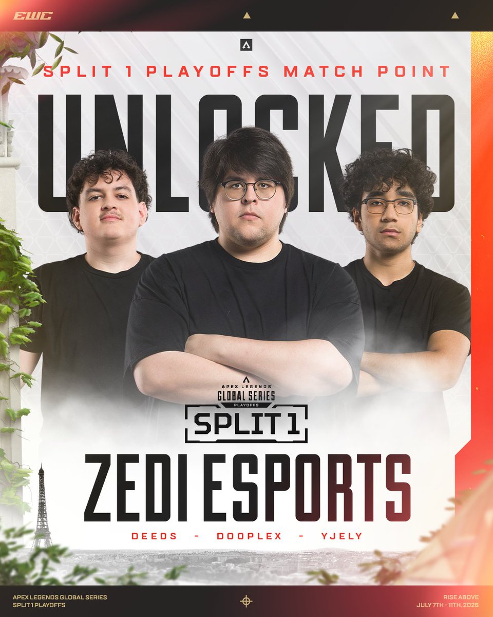PlayApexEsports's tweet photo. THE AMERICAS ARE IN COMMAND 🌎

@zediesports, @TeamLiquid_APEX, and @FalconsEsport round out the 5 teams on Match Point! https://t.co/mxYvbJC4T2