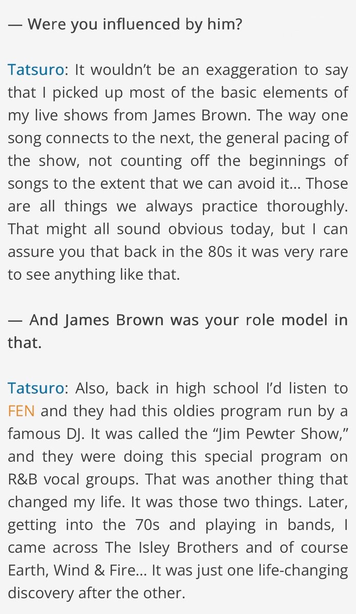 ritmoysonido's tweet photo. Folks downplay Black elements in city pop and then you hear the “king of city pop” explain his morale. Think he meant Ronald Isley in 2nd shot but Ernie works too because Ernie’s guitar style shows up throughout his catalog, including Tatsuro’s 1979 song “Silent Screamer” https://t.co/amLROxC164