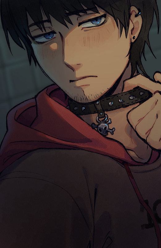 EternalMisclick's tweet photo. doggy with a collar https://t.co/y81eOSHlxc