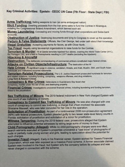 1lagniappe3's tweet photo. 🚩There are no statue of limitations on #WarCrimes 🚩Contain the spread #33rdAdministrationNationalSecurity #CPAC #DOJ #FBI #HollywoodCoup #NFL #WarCrimes #EEOC #UN #ICC #Epstein #Sept11 https://t.co/eEq284GgF3