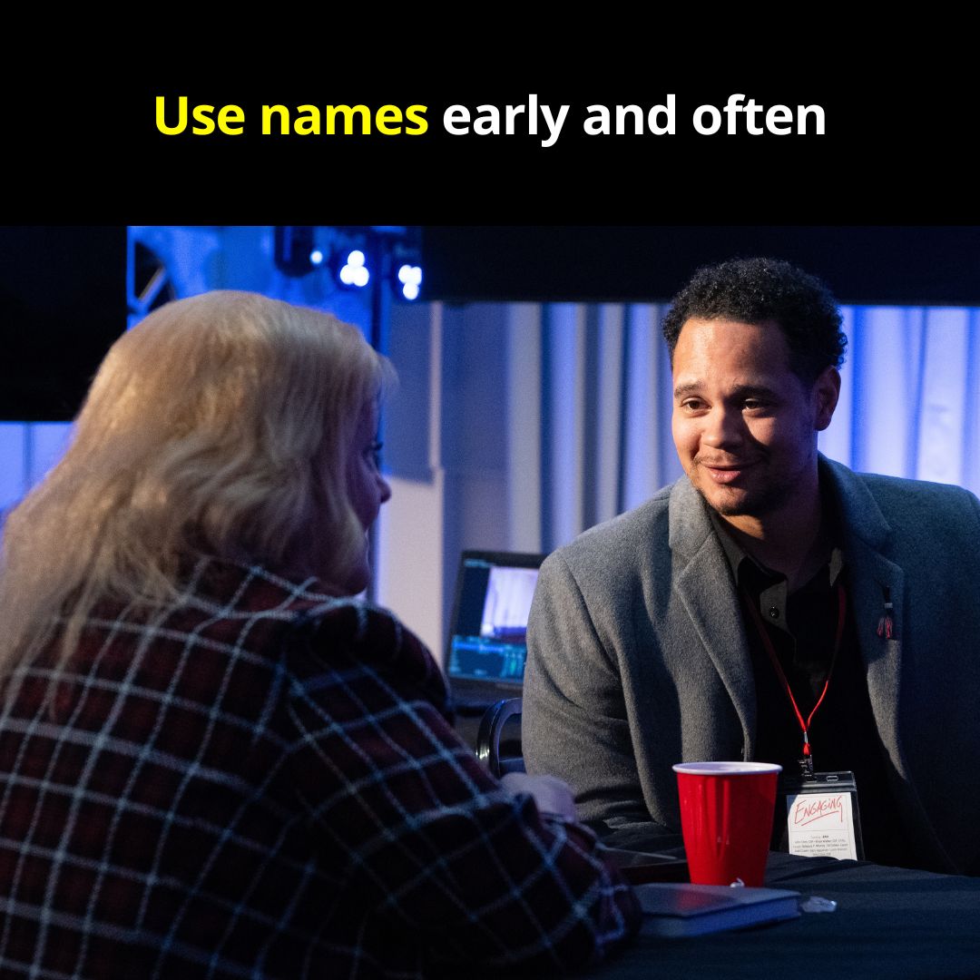 bigkid's tweet photo. The fastest way to pull someone in? Say their name.
Call on people naturally throughoutβnot just at the end.
Attention follows recognition.
#engagingvirtualmeeting #johnchen #virtualmeeting #zoom #zoommeeting #virtualevent #workfromhome #virtualevents #virtualconference https://t.co/gKxRk5S0Z8