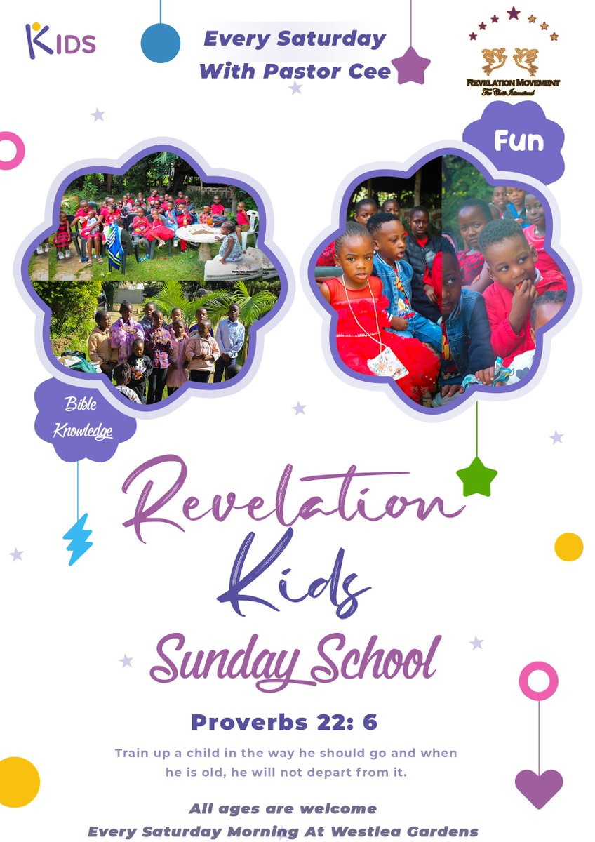 revelationmove's tweet photo. Proverbs 22 v 6
Train up a child in the way he should go and when he's old he will not depart from it. Revelation Kids every Saturday at Westlea Gardens all ages are welcome https://t.co/rsXIykILbl