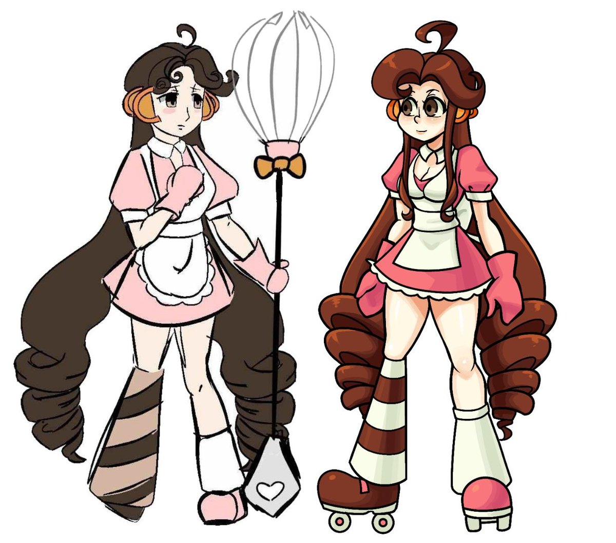 phyyyysics's tweet photo. I finally finished the first sprite with my skullgirls OC. In the second picture, the first art is with her and the last one, the difference is quite big, it seems to me🍓

#skullgirls https://t.co/1f0PBjwQrk