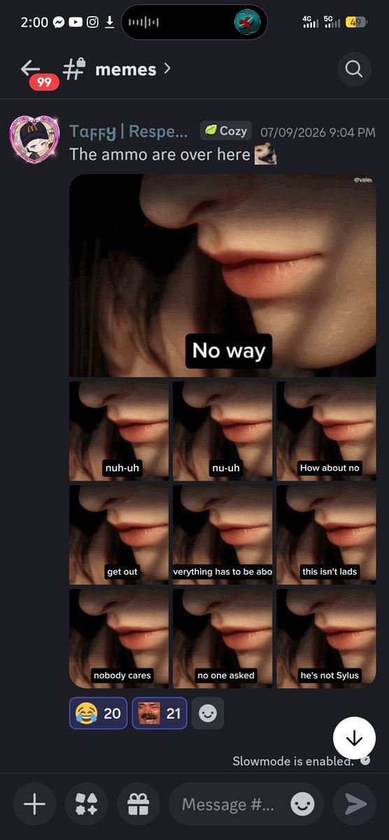 Rare_henituse's tweet photo. @valenscherie LMAAOOO IT'S FROM THE DISCORD SERVER https://t.co/9AlqNPuIkc