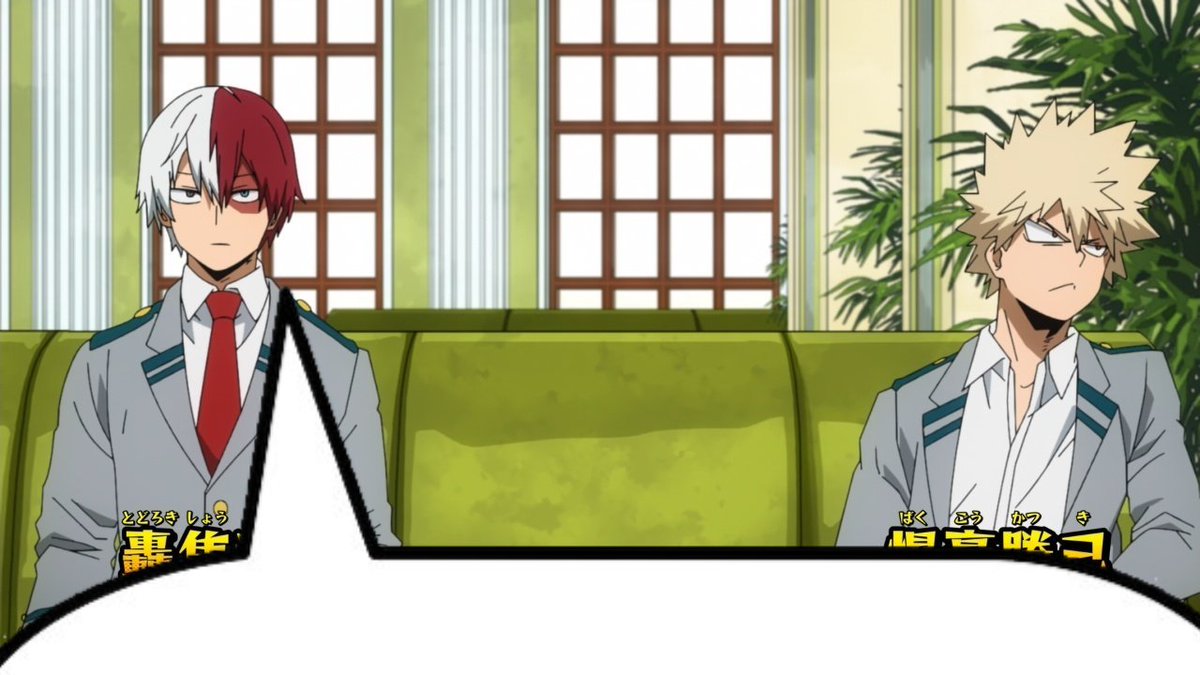 tsuntmptmp's tweet photo. is this not what happened on that interview #todobaku https://t.co/bDGU7zRZE6