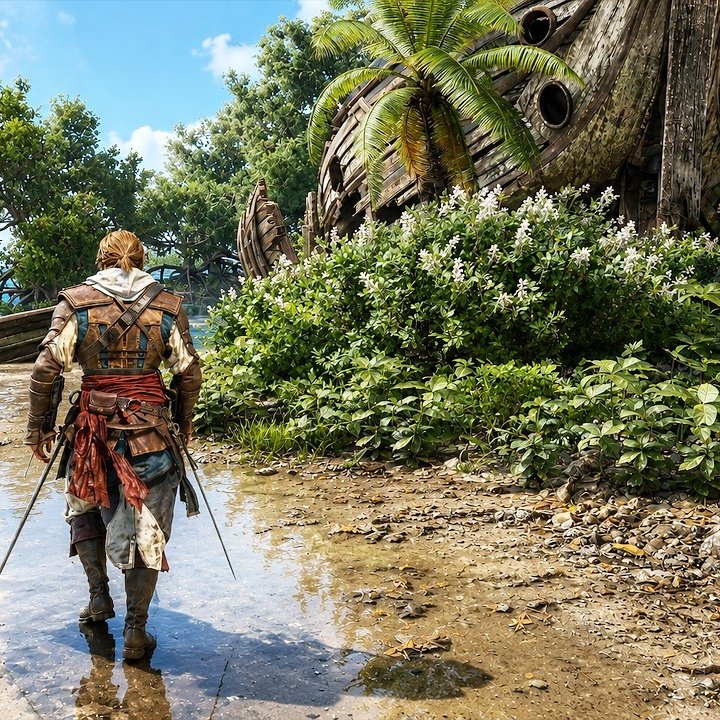 YoleoAndGames's tweet photo. 🚨 ASSASSINS CREED: BLACK FLAG RESYNCED MEJOR EN PS5 PRO🚨

Ubisoft ha anunciado las funciones exclusivas de Assassin's Creed: Black Flag Resynced en PS5 Pro.

✅ Características de PS5, pero más potencia en GPU Y MEJOR rendimiento en Ray-Tracing.

✅ Será compatible con PSSR, con los modos Rendimiento, Fidelidad y Equilibrado.

✅ Añade pelo en hebras para Edward en todos los modos y en Fidelidad para los NPCs cercanos.

¿Que version de Assassin's Creed Black Flag Resynced vas a jugar? #AssassinsCreedBlackFlagResynced #AssassinsCreed #PS5
