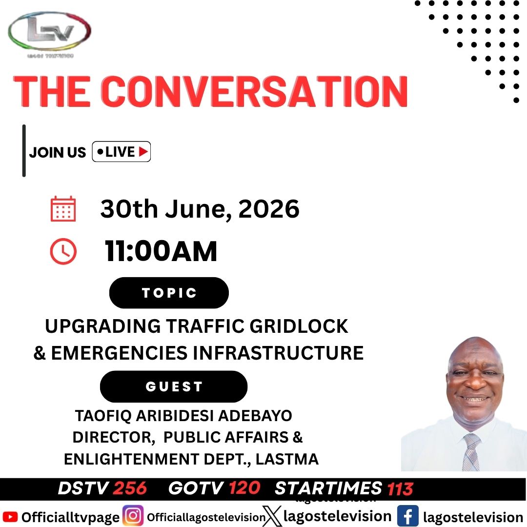 lagostelevision's tweet photo. Can Lagos improve its response to #TrafficCongestion and road emergencies?
Taofiq Aribidesi Adebayo, Dir. of Public Affairs &amp; Enlightenment at @followlastma, shares insights into ongoing efforts to strengthen #TrafficManagement and #EmergencyResponse infrastructure across Lagos. https://t.co/vUm3BQA10R