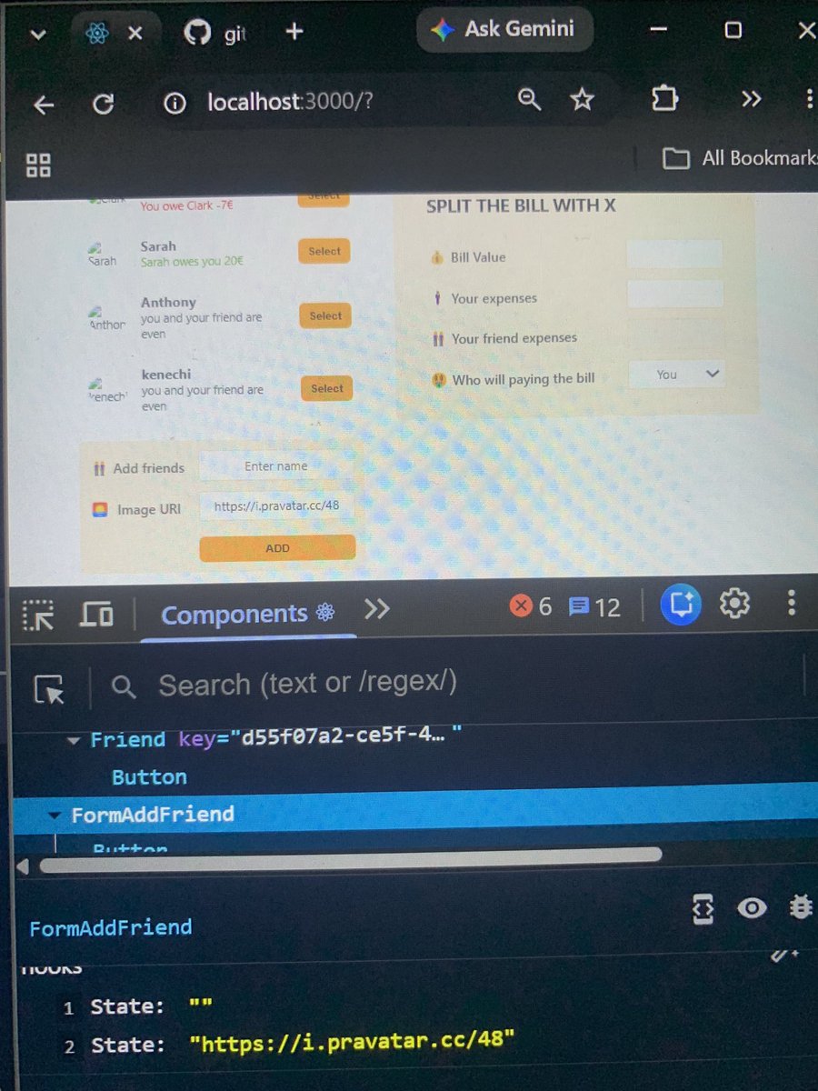 kenechi_ronald's tweet photo. Implement useState React hook on my own today💪

So proud of myself 🫠🔥

The Journey Continues 

#ReactDev
#frontEnddevelopment
#React
#dev https://t.co/8lMEhRBiiq