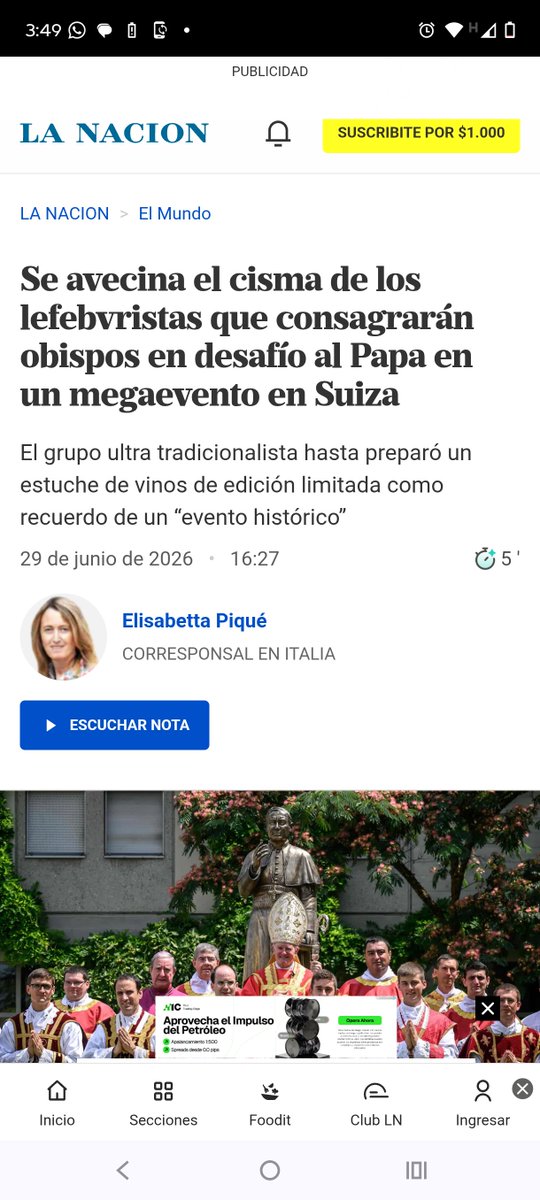 AlonsoVcr96's tweet photo. En unas horas la secta lefebrianita cometerá un ataque a la iglesia católica y quedan excomulgados. 
Y recomendación como católico.  Comprar una pizza y disfrutar su excomunión 😁🍕 https://t.co/AtyhZQBN1W