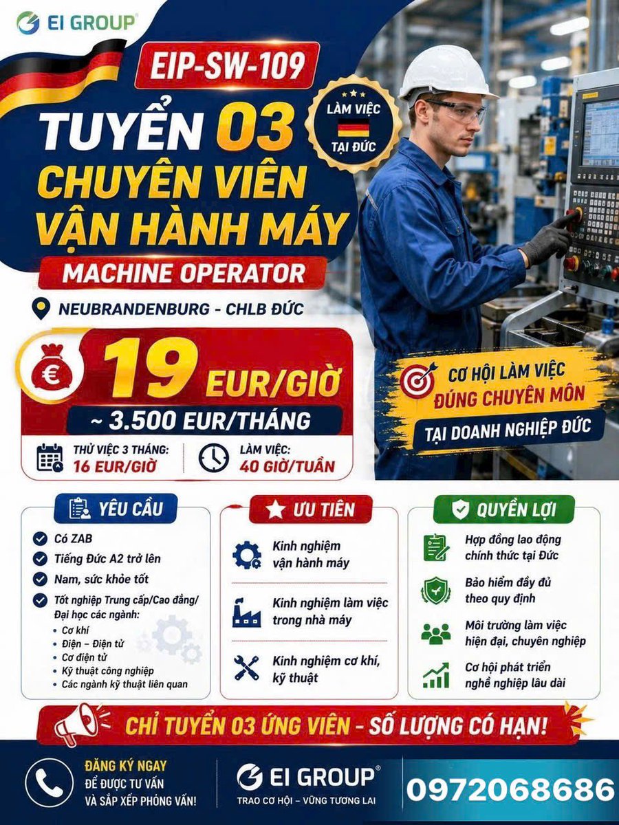 em_rong's tweet photo. 📌✅ TUYỂN GẤP ‼️ 
Các Đơn Việc Làm Tại Đức 🇩🇪 https://t.co/Vm4PWir5Yd