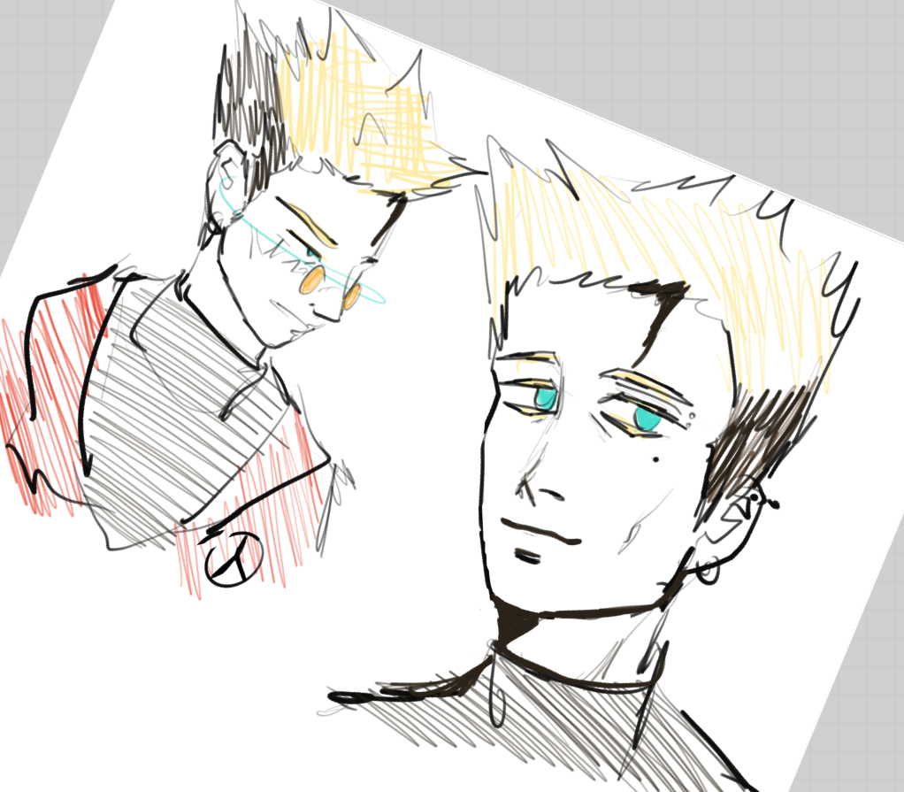 idkbuterwin's tweet photo. Modern AU | Vash Saverem the detective is here.

- he’s a private consultant actually, wonder where I would have got this idea from 
- Studied criminology
- is a bit too fucked up by his brother yet he can’t catch evidence against him
- lives with his 3 friends ;) https://t.co/Qk1RZD8HE5