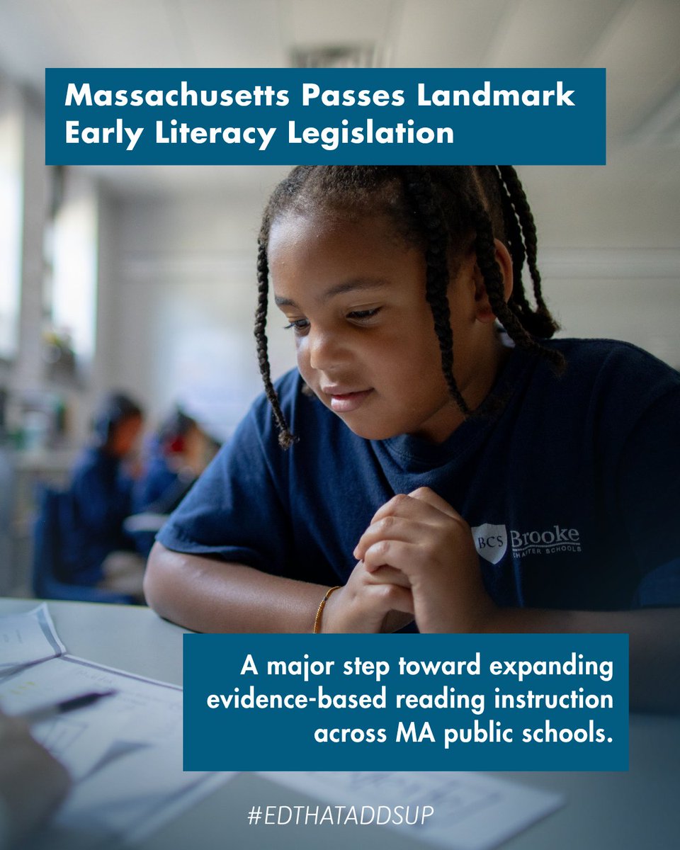 mass4charters's tweet photo. 📢We celebrate the passage of legislation advancing evidence-based reading instruction in grades K-3! 
Thank you to the Healey-Driscoll administration, and our Mass Reads Literacy Coalition partners for leading on this important work! @MassGovernor @MassLtGov https://t.co/nf34IFP3Ny
