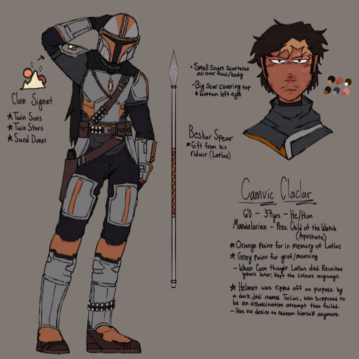 pierskatz's tweet photo. Another ref for AF! My beloved Mandalorian 🦦
#starwars #oc https://t.co/QJLvqRr8WO