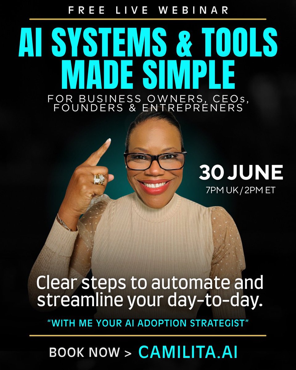 eventofchampion's tweet photo. 🔔 I have 3 AI Agents that are doing the work of two full-time staff! I’m using Claude, ChatGPT, Notebook LM, Grok, ElevenLabs, HeyGen, Manus, Gemini, Opus Clips, Octopus and more! Want to make this work for YOU? 📲 Register FREE NOW 👉 https://t.co/Ia0jEJRzf7… https://t.co/jyShcfXhlt