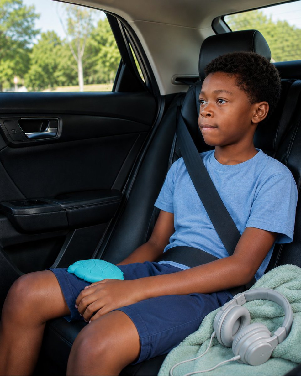 TheZenimal's tweet photo. Road trips are one of the best parts of summer. The family together, the windows down, kids pointing at everything they spot. Zenimal travels right along with you. Same calm voice, same button they press themselves, no screen, no wifi, no setup. Wherever you go, it goes. 🚘 https://t.co/OR6ieLvY8k