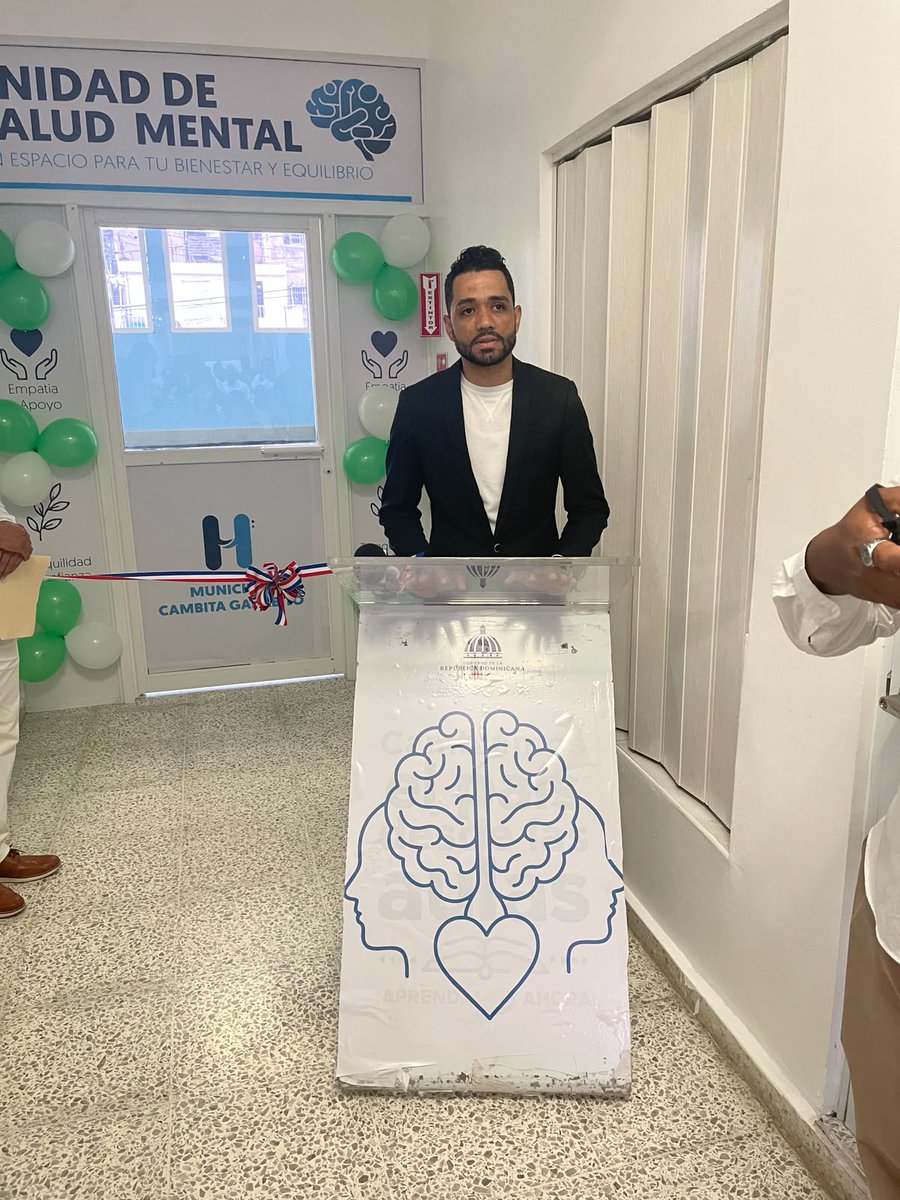 CambitaHospital's tweet photo. 🧠 ¡Un gran paso para la salud de nuestra comunidad!

Hoy quedó inaugurada el Área de Salud Mental del Hospital Municipal Cambita Garabito, un espacio de bienesta .

Hospital Municipal Cambita Garabito
 Comprometidos con la salud y el bienestar de nuestra comunidad. 💙🩺 https://t.co/SuuuUptjY7