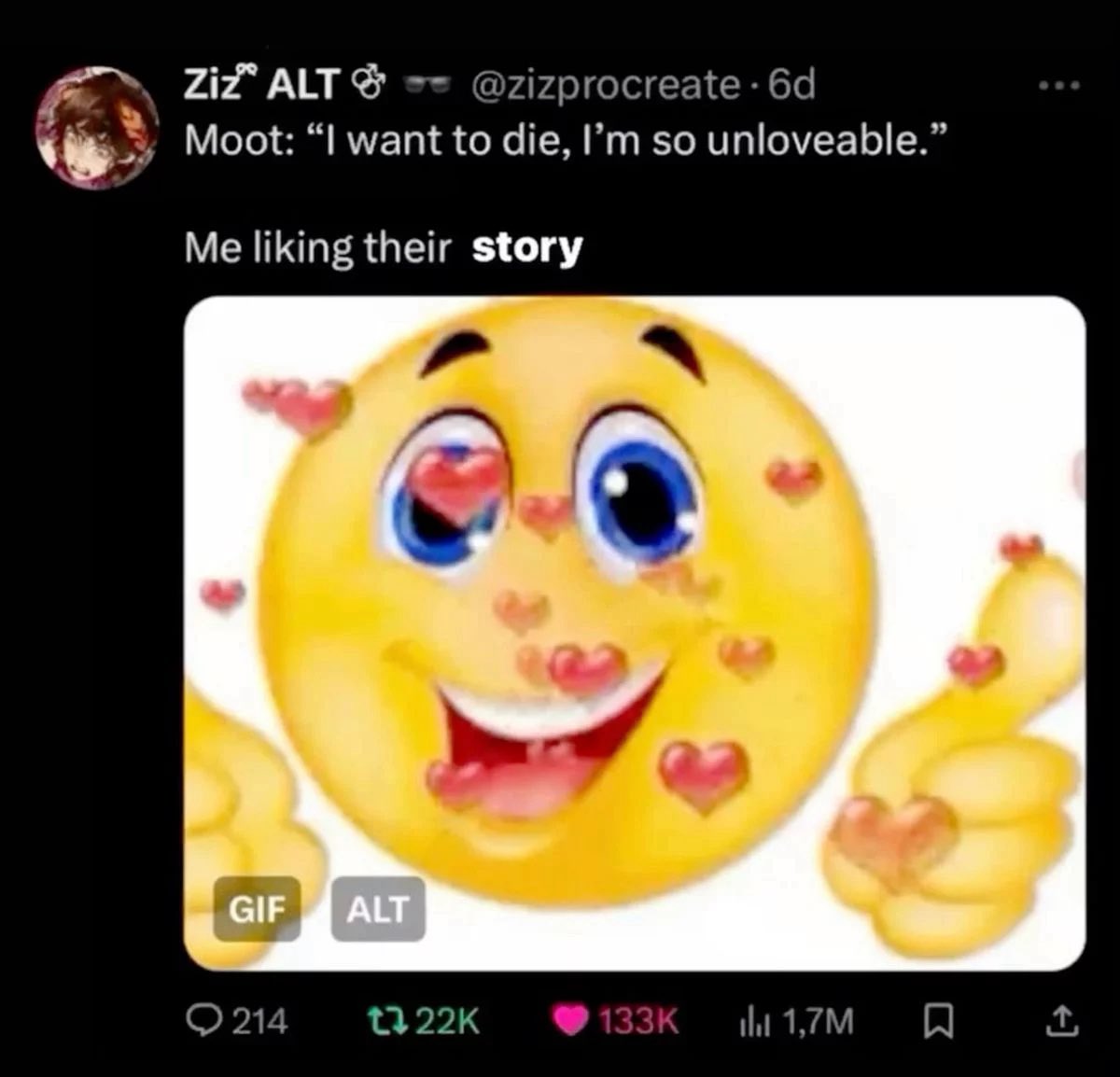 myskeletonpile's tweet photo. Everyone on hmgwt being suicidal for some reason https://t.co/cQ6Kb4Q9LM