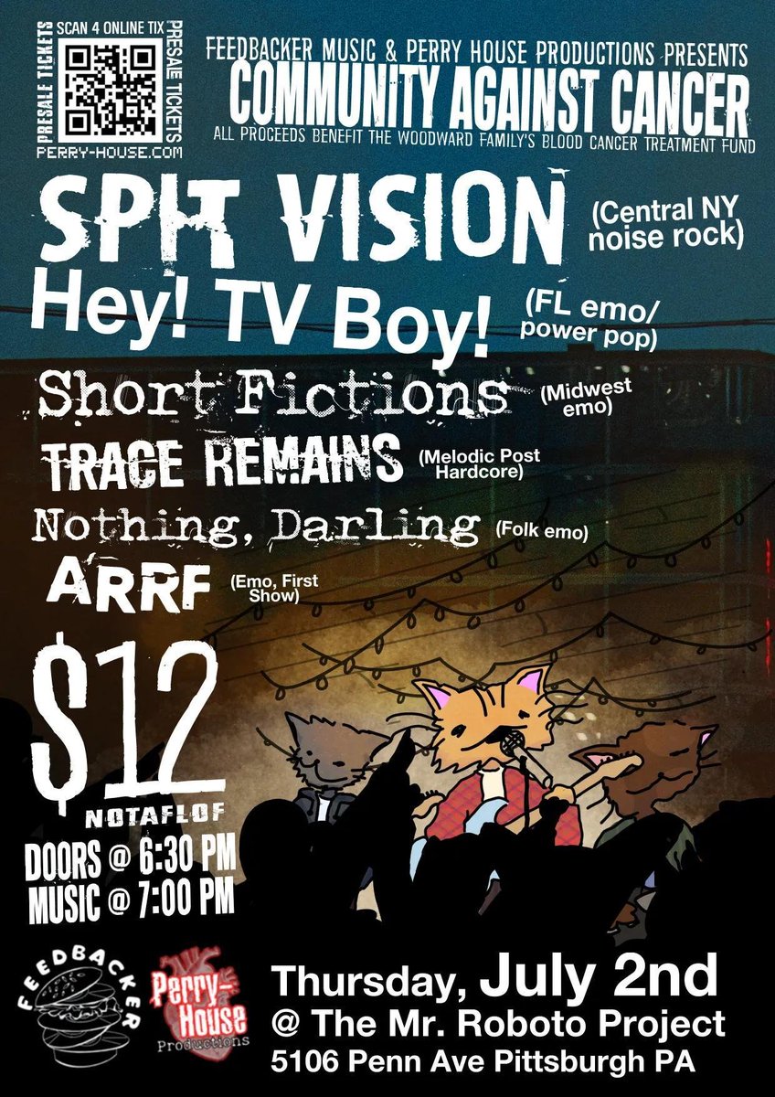 waoblort's tweet photo. I'M PLAYING THIS SHOW I'M IN ARRF COME HANG OUT AT THE MR. ROBOTO PROJECT ON JULY 2ND!!! https://t.co/oBskNFo6w3