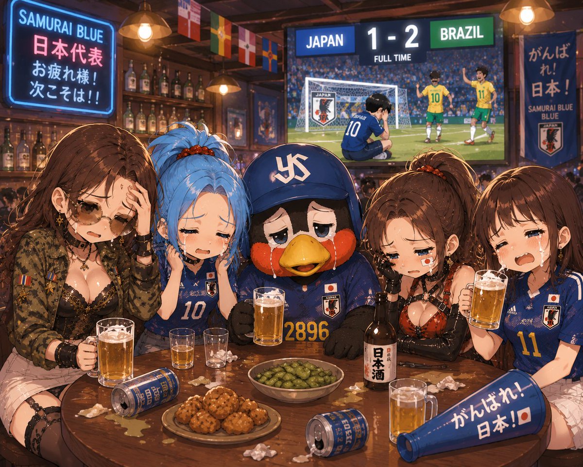 MoritonX's tweet photo. おはようございます。ワールドカップ残念ながら負けちゃいましたね。
毎回期待も大きくなり、日本中が注目する中プレッシャーの中戦う選手たちを本当に尊敬します。お疲れ様でした。⸜(*ˊᗜˋ*)⸝ https://t.co/G4HWQO0MMv
