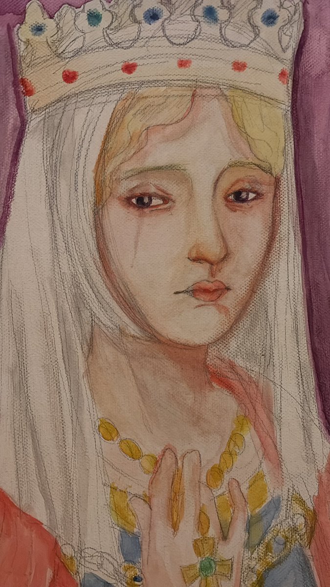 cladsgonemad's tweet photo. Watercolor doing okay so far! https://t.co/6RHJ8RWSuD