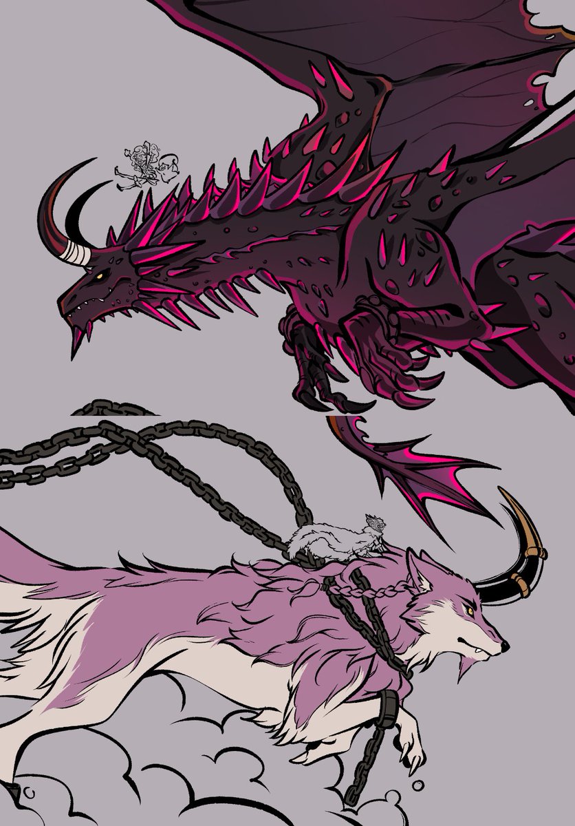 BoneheadBuggy's tweet photo. I love dragons and wolves and think Loki should be both so Loki in my universe will be the wolf. https://t.co/7FDQOvXGDL